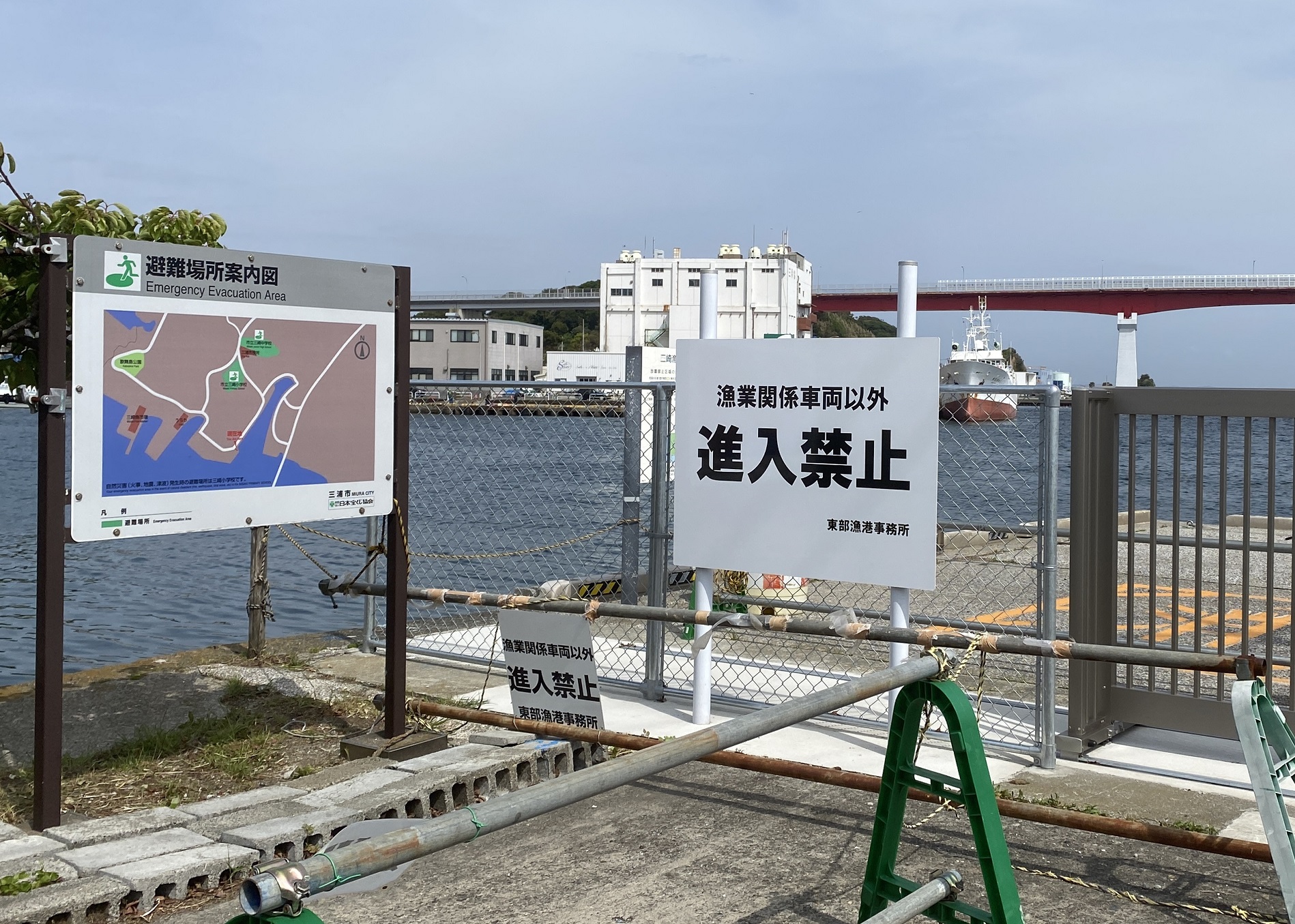 三崎港　釣り禁止