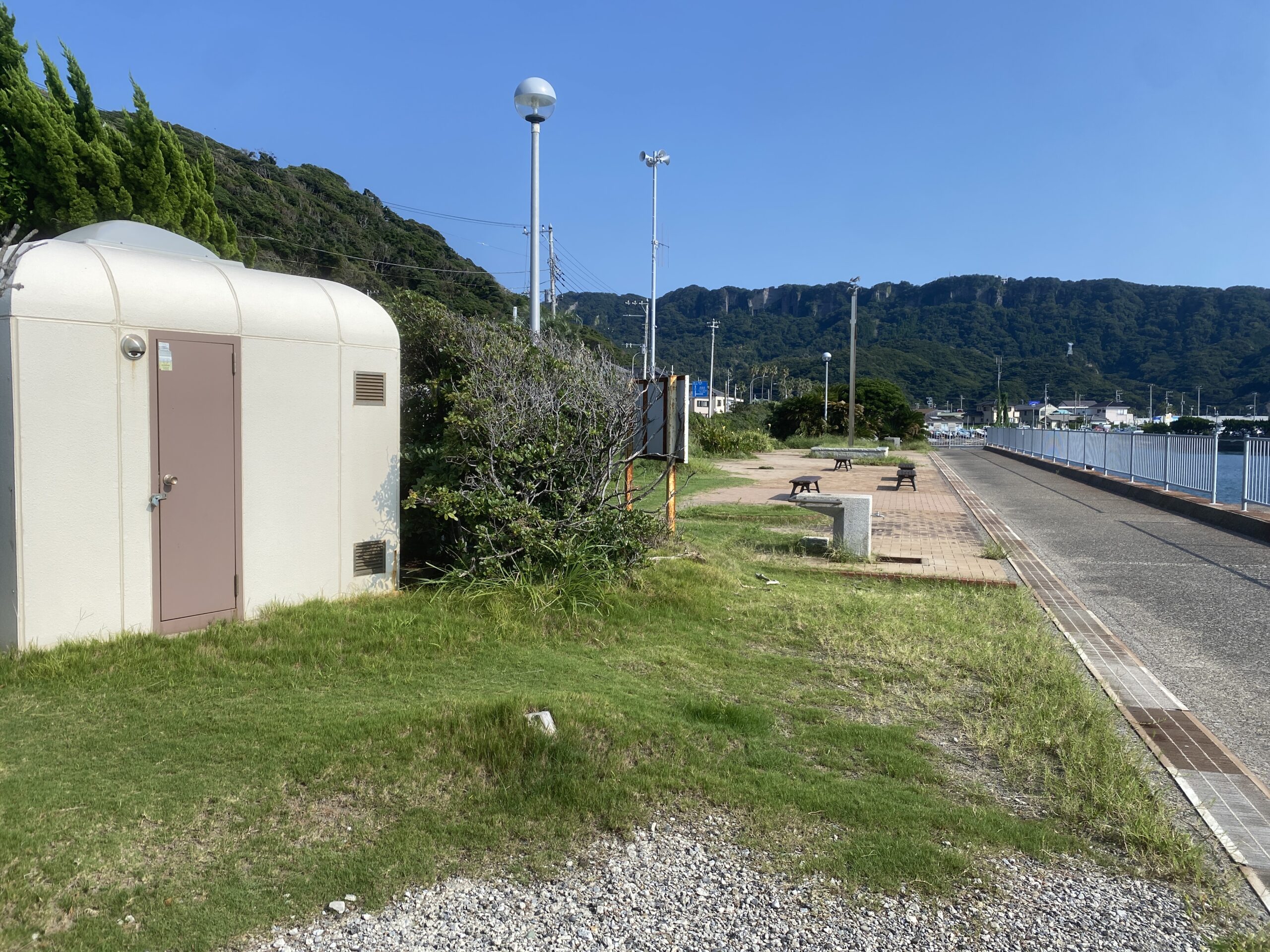 浜金谷港　釣り　トイレ