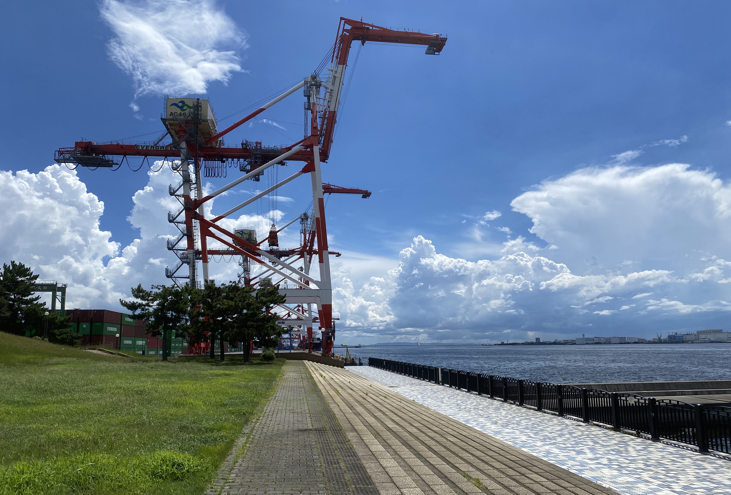 青海南ふ頭公園　釣り禁止