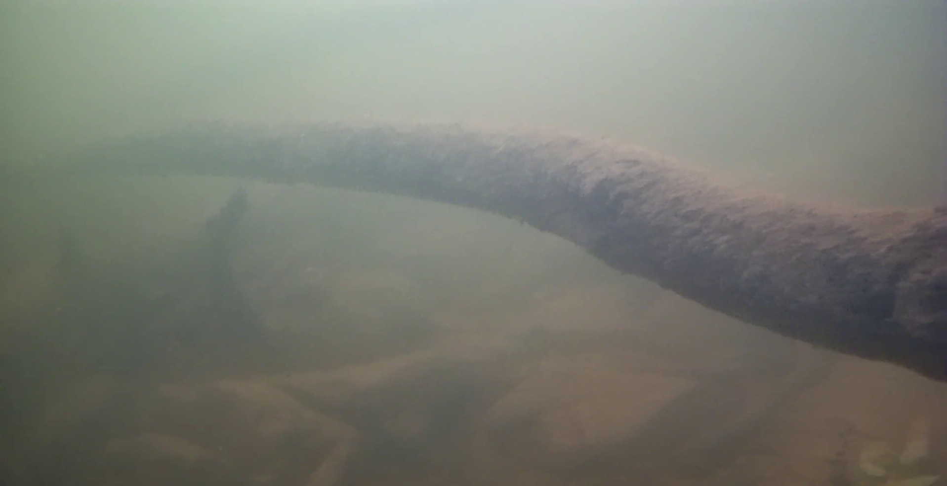 亀山湖　バス釣り　押切沢ワンド　水中映像