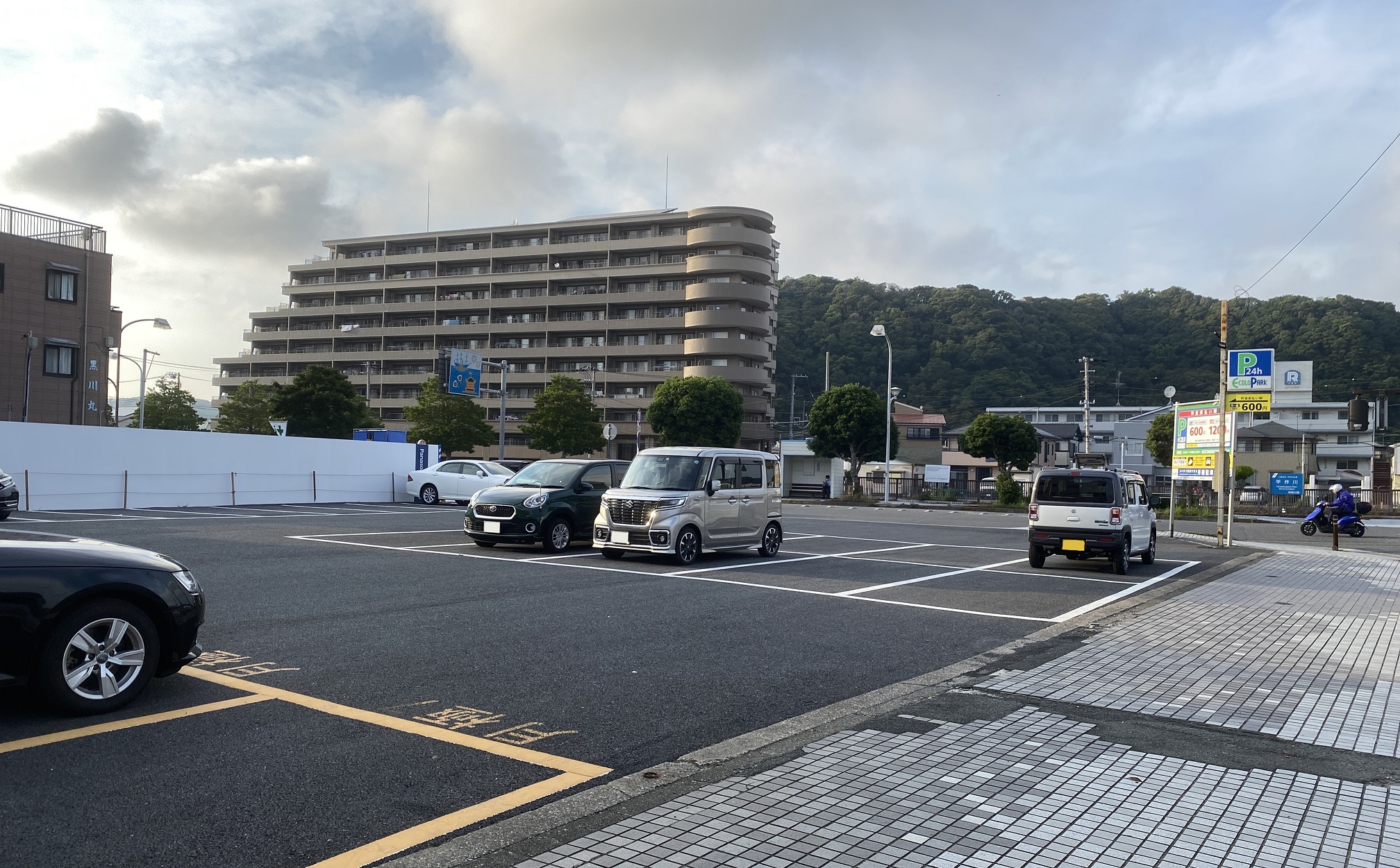 平作川河口　駐車場