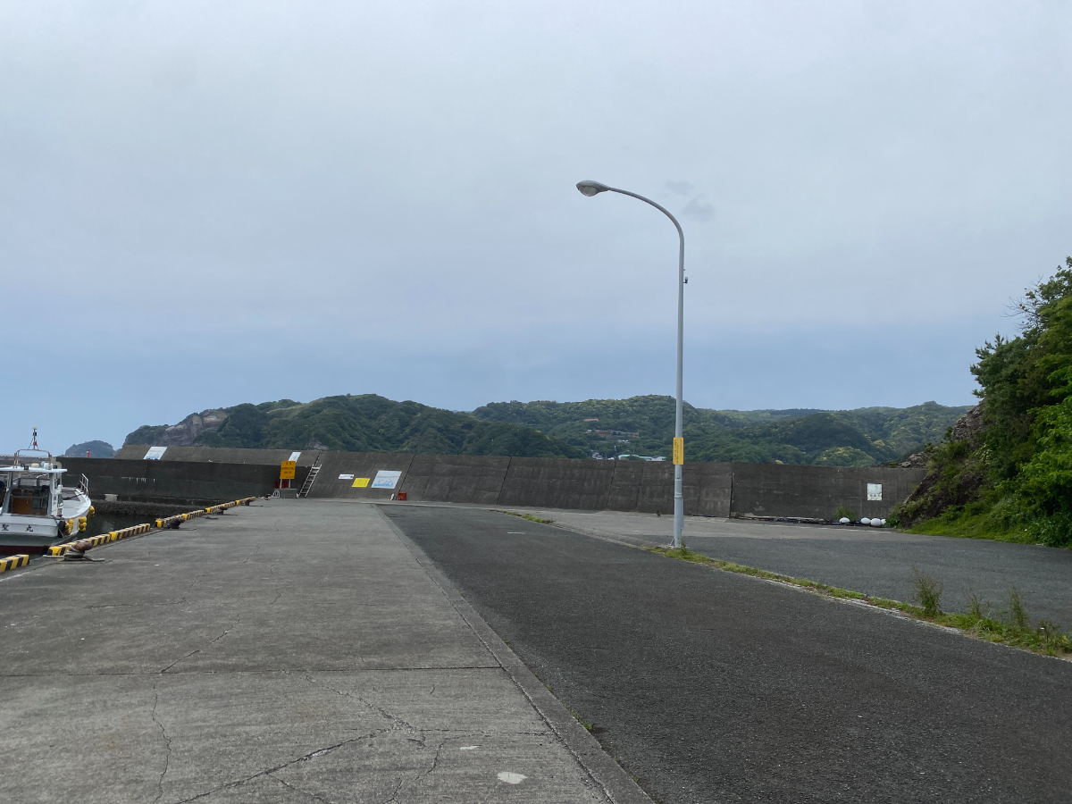 妻良港　釣り　駐車場
