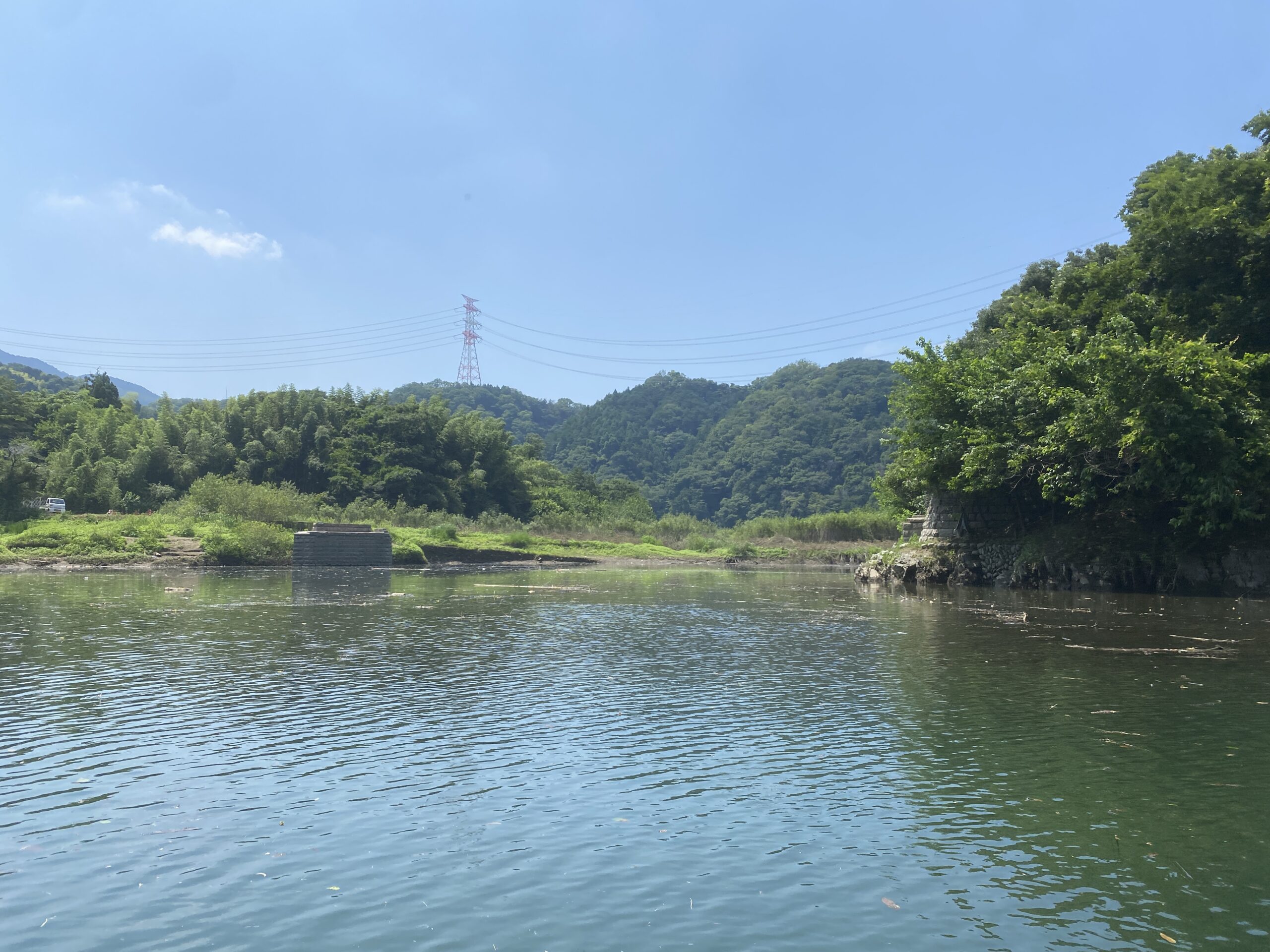 津久井湖　バス釣り　旧道志川周辺