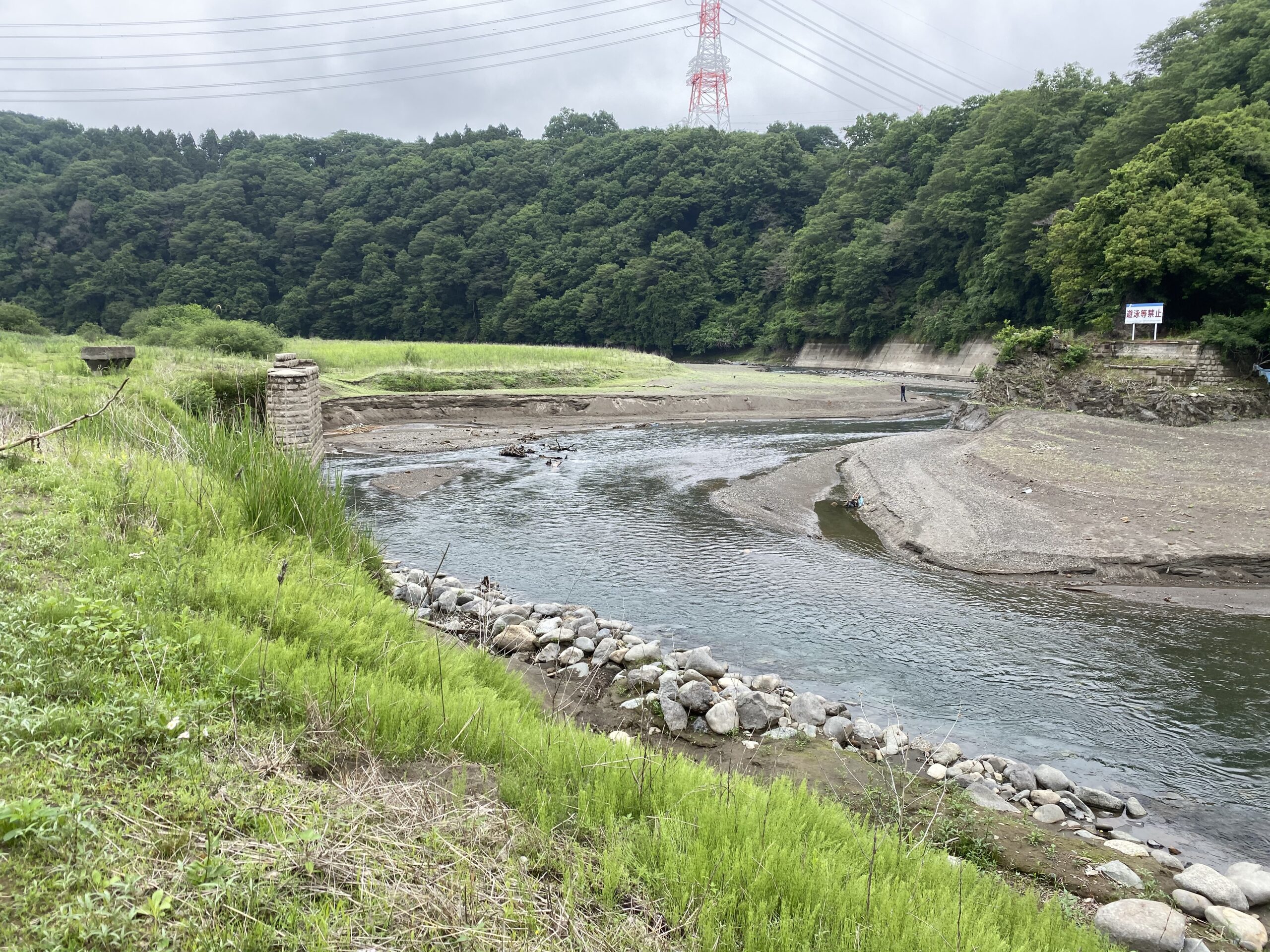 津久井湖　バス釣り　旧道志川周辺