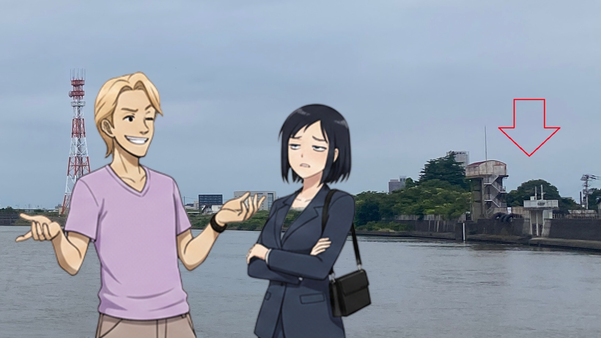 旧江戸川　河原排水機場　釣り