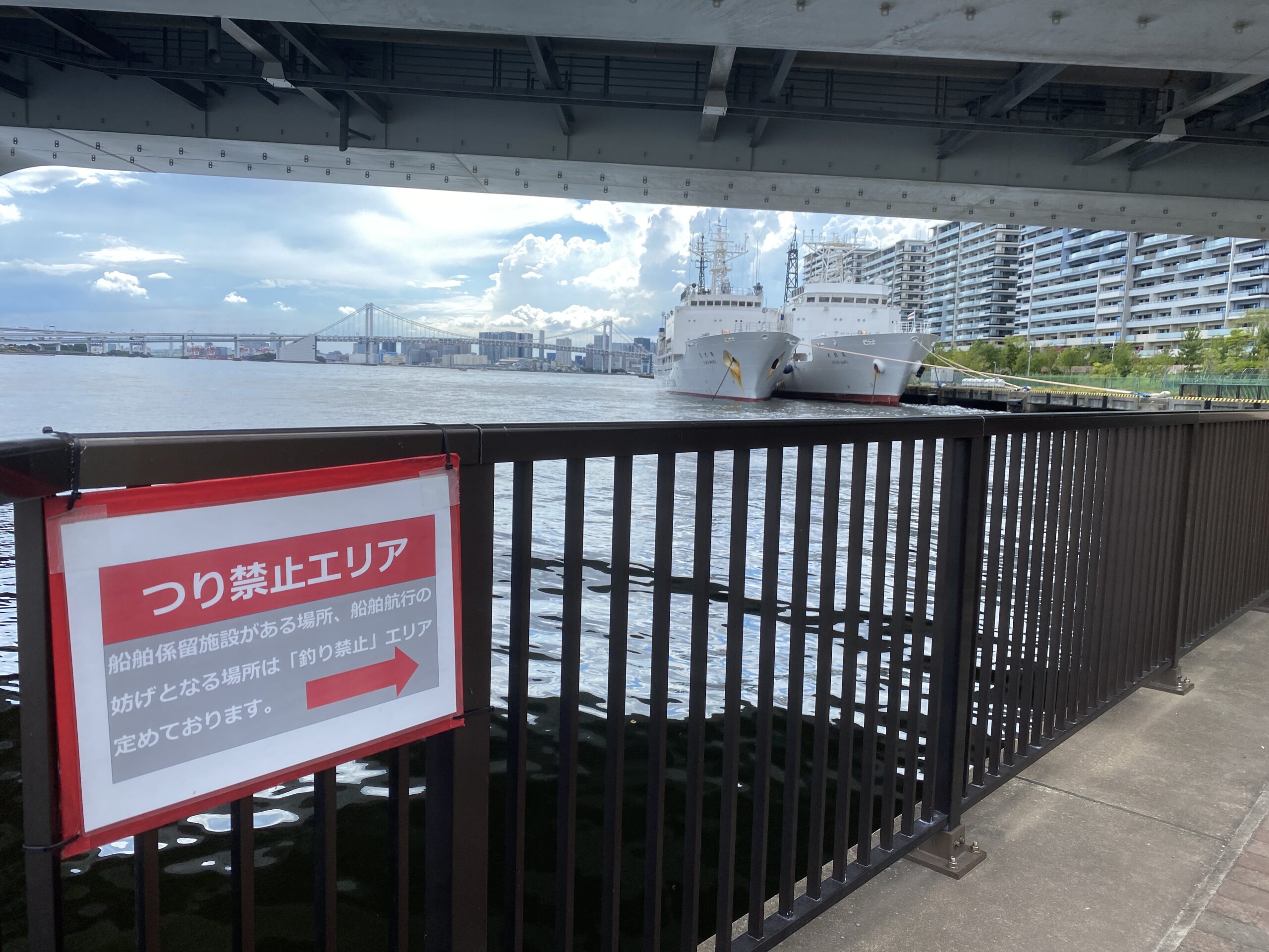 晴海緑道公園　釣り