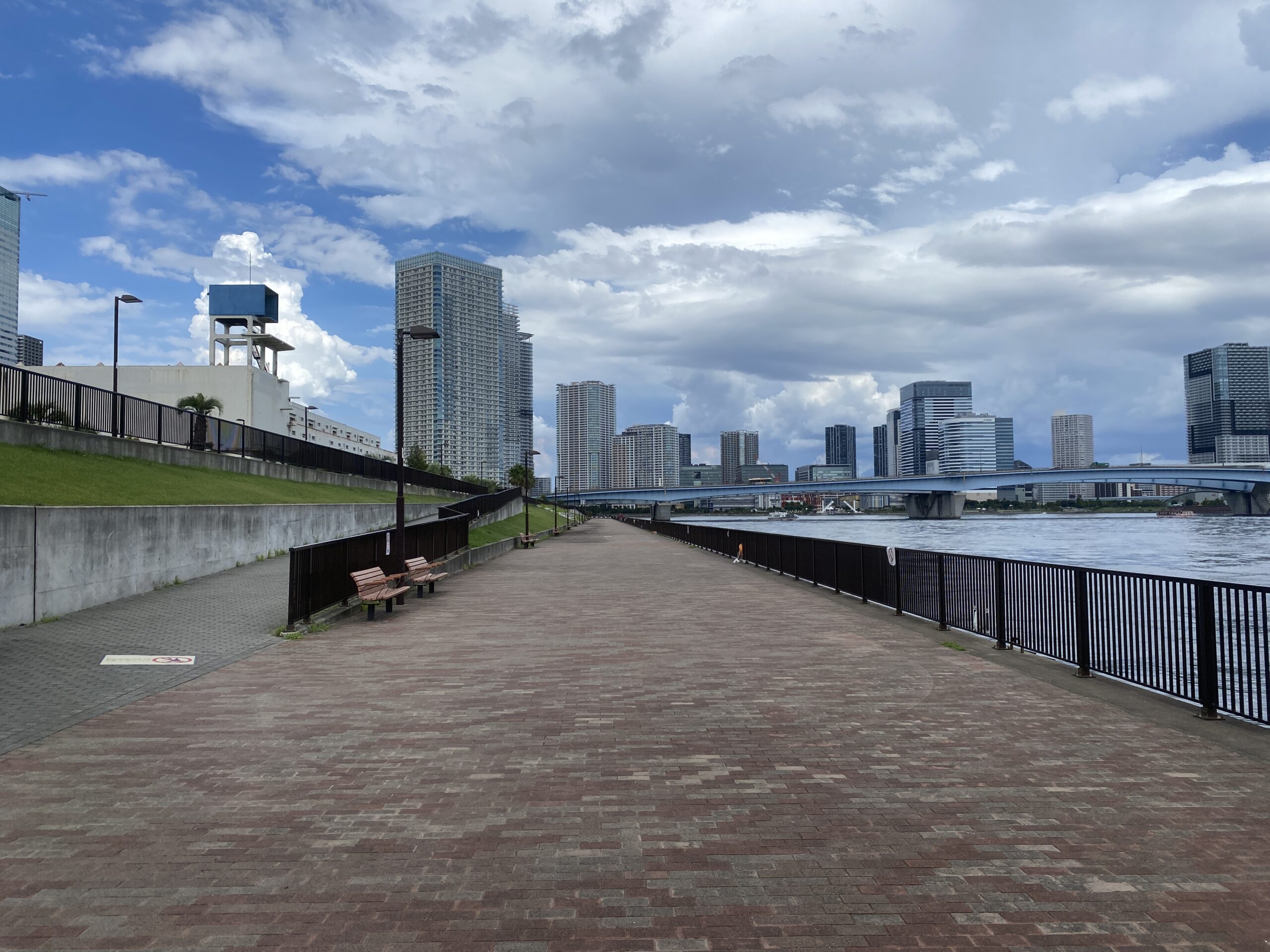 晴海緑道公園　釣り