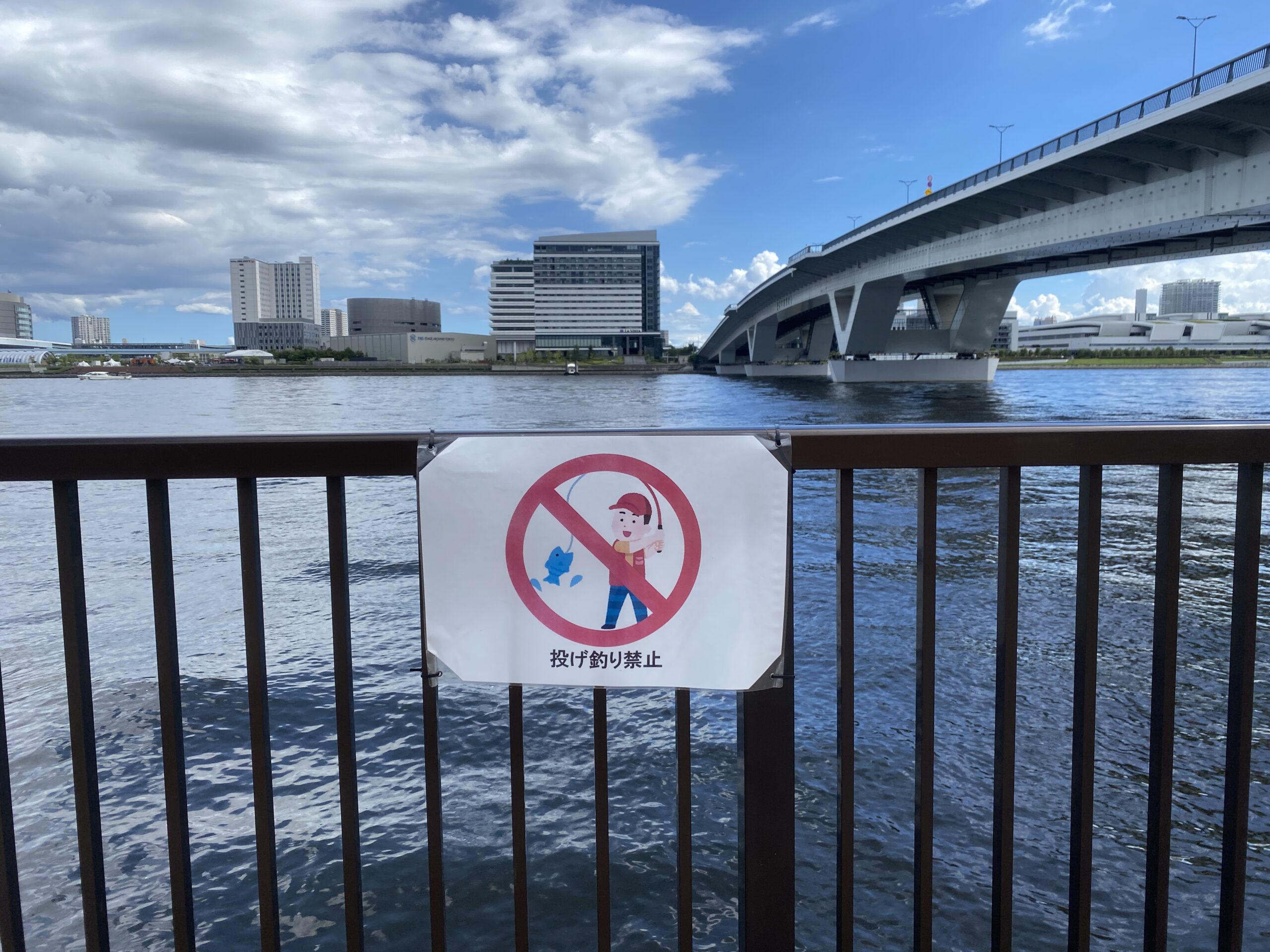 晴海緑道公園　釣り